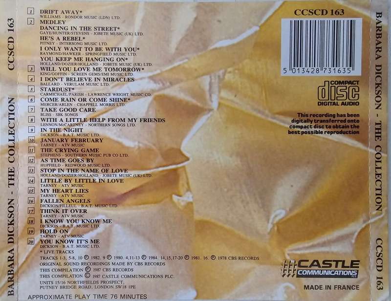 Barbara Dickson - The Collection CD Import