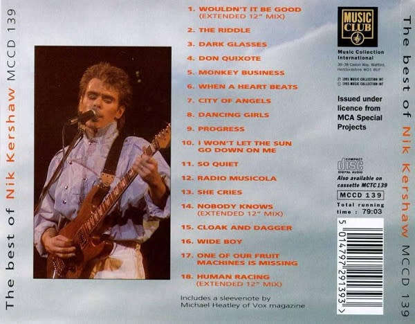 Nik Kershaw - Best of CD Import
