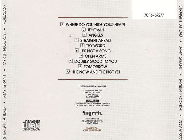 Amy Grant - Straight Ahead CD Import
