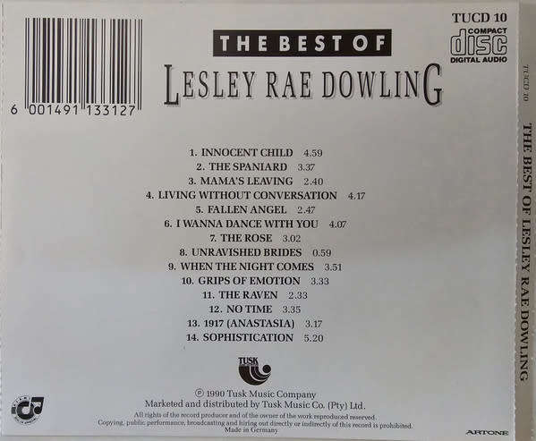 Lesley Rae Dowling - Best of CD