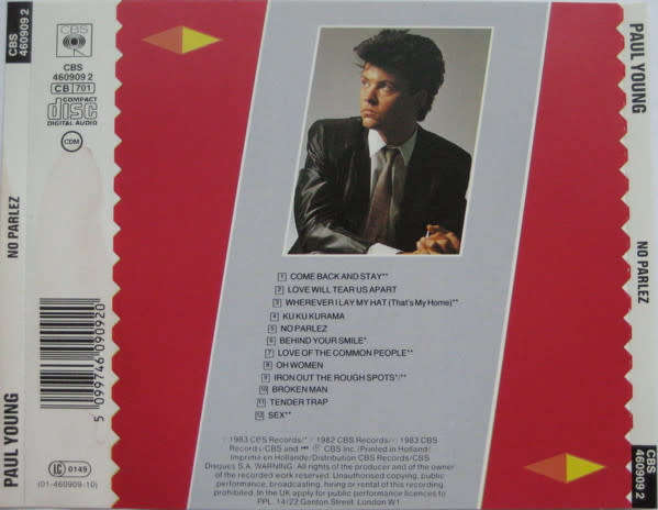 Paul Young - No Parlez CD Import