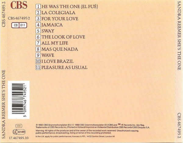 Sandra Reemer - She`s the One CD Import