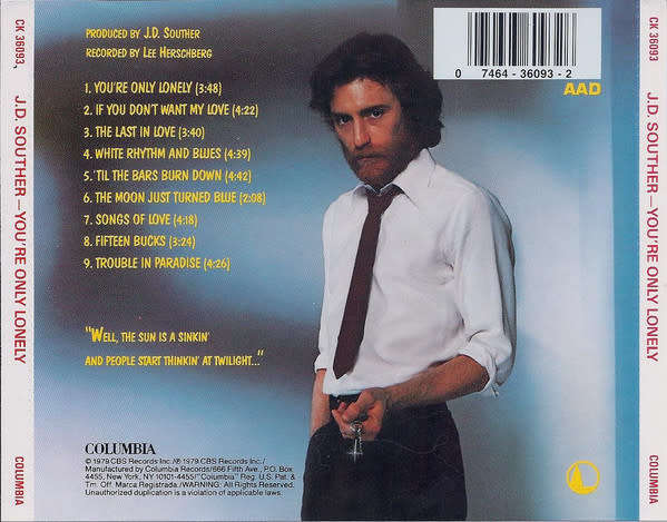 J.D. Souther - You`re Only Lonely CD Import