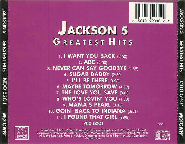 Jackson 5 - Greatest Hits CD Import