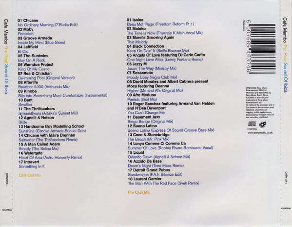 Various - Cafe Mambo - The Real Sound of Ibiza Double CD