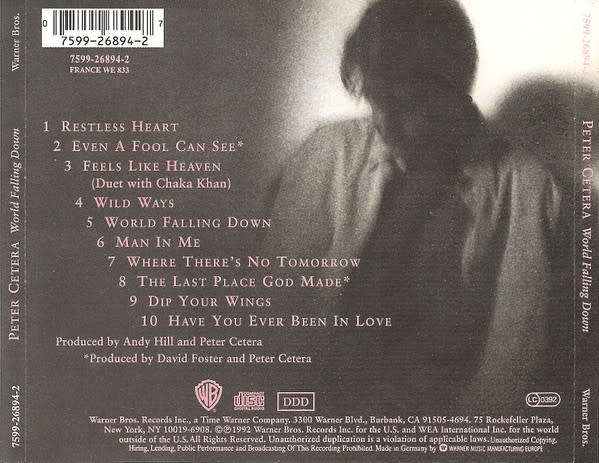 Peter Cetera - World Falling Down CD Import