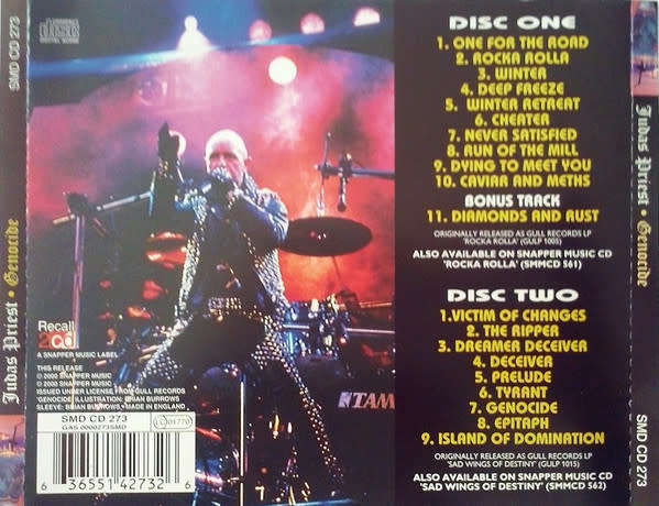 Judas Priest - Genocide Double CD Import