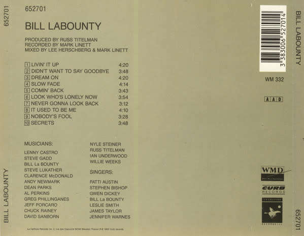 Bill LaBounty - Bill LaBounty CD Import