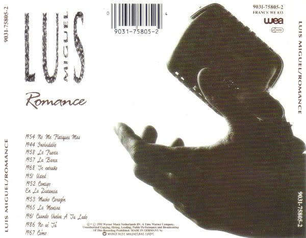Luis Miguel - Romance CD Import