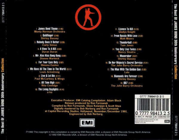 Various - Best of James Bond (30th Anniversary Collection) CD Import