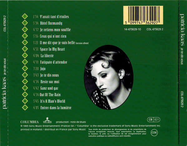 Patricia Kaas - Je Te Dis Vous  CD Import