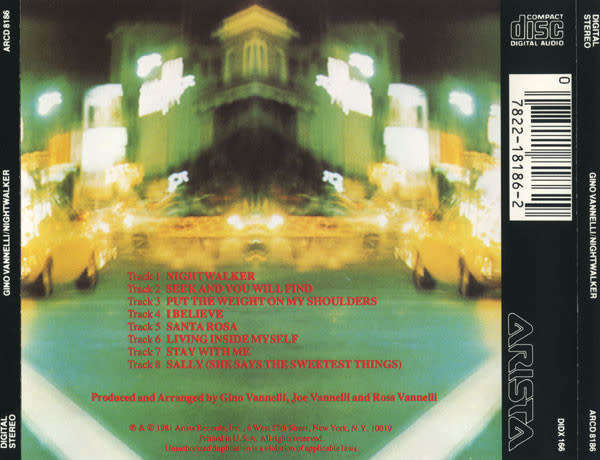 Gino Vannelli - Nightwalker CD Import