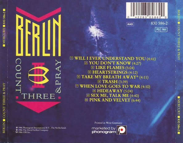 Berlin - Count Three & Pray CD Import