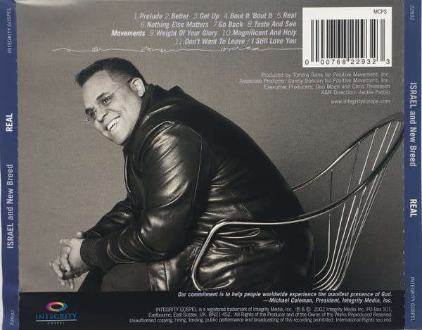 Israel & New Breed - Real CD Import