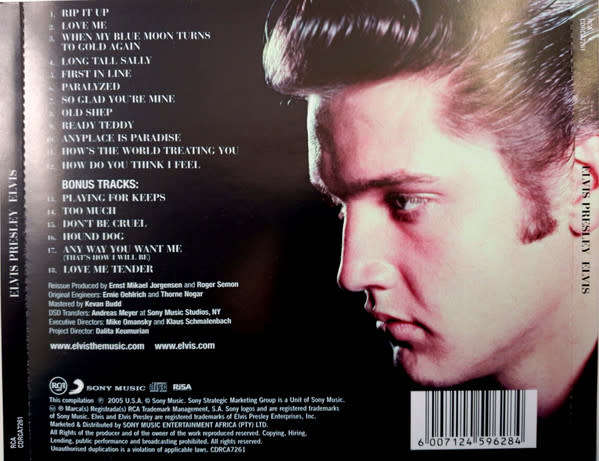 Elvis Presley - Elvis CD