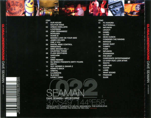 Dave Seaman - Global Underground 022: Melbourne Double CD Import