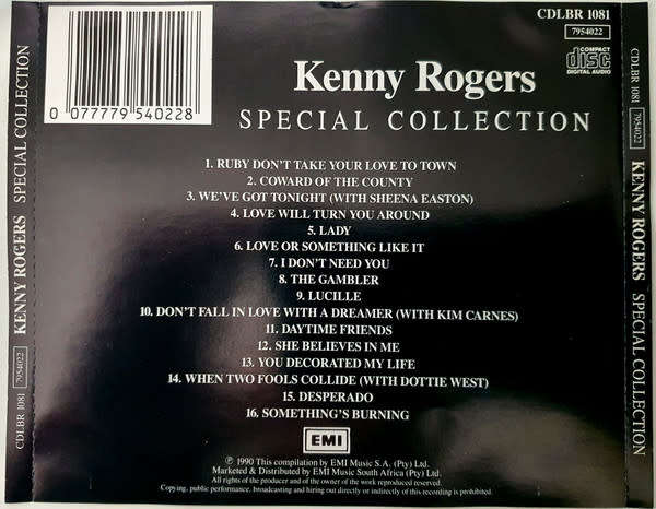 Kenny Rogers - Special Collection CD