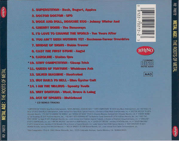 Various - Metal-Age (The Roots of Metal) CD Import
