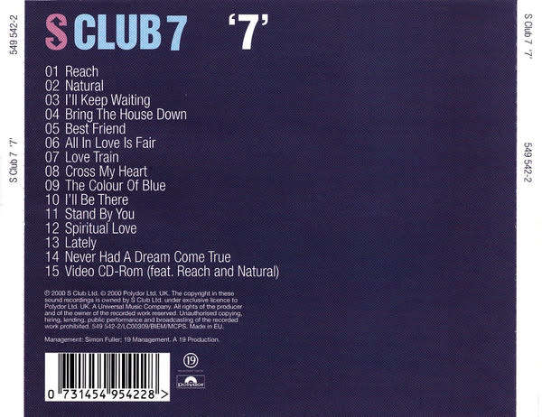 S Club 7 - '7' CD Import