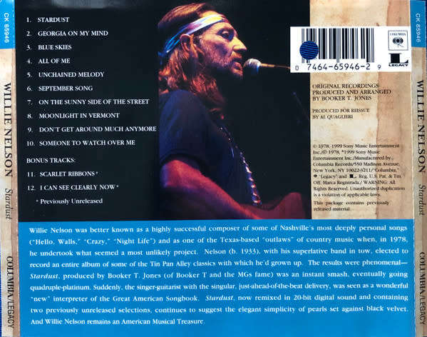 Willie Nelson - Stardust CD Import