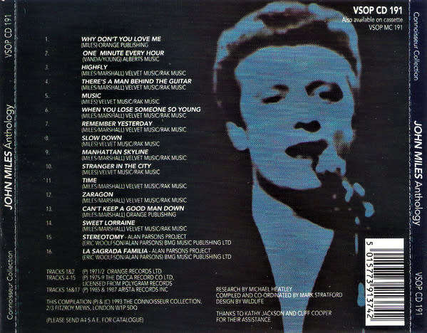 John Miles - Anthology CD Import