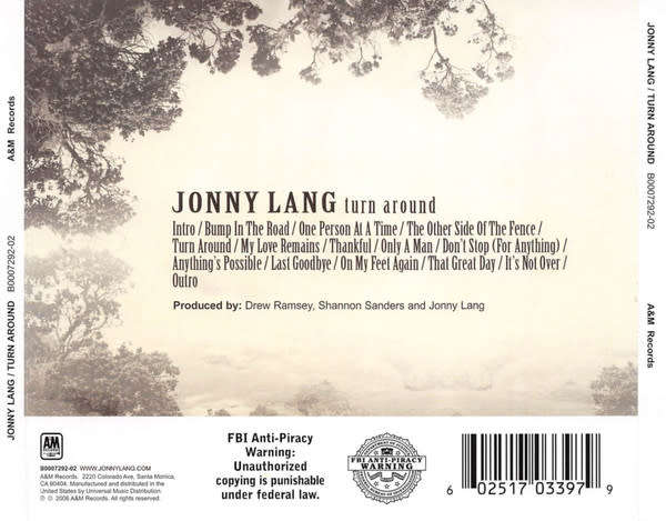 Jonny Lang - Turn Around CD Import