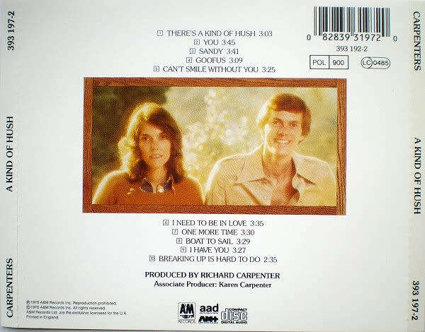 Carpenters - A Kind of Hush CD Import