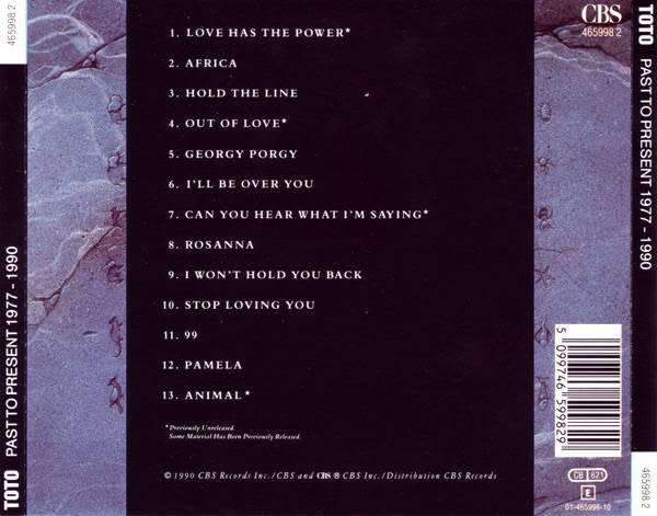 Toto - Past To Present 1977-1990 CD Import