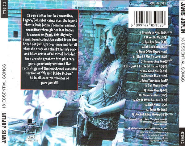 Janis Joplin - 18 Essential Songs CD Import
