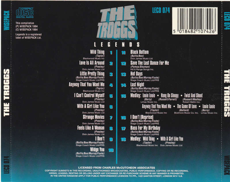 Troggs - Legends CD Import
