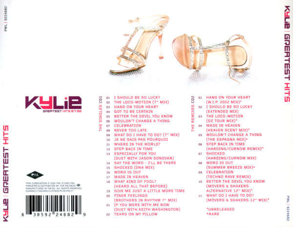 Kylie Minogue - Greatest Hits Double CD Import