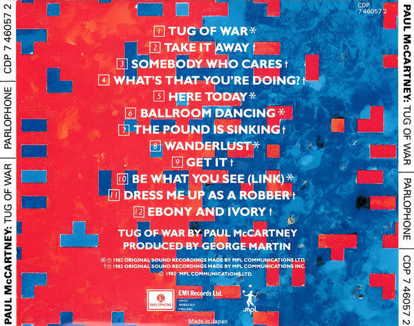 Paul McCartney - Tug of War CD Import