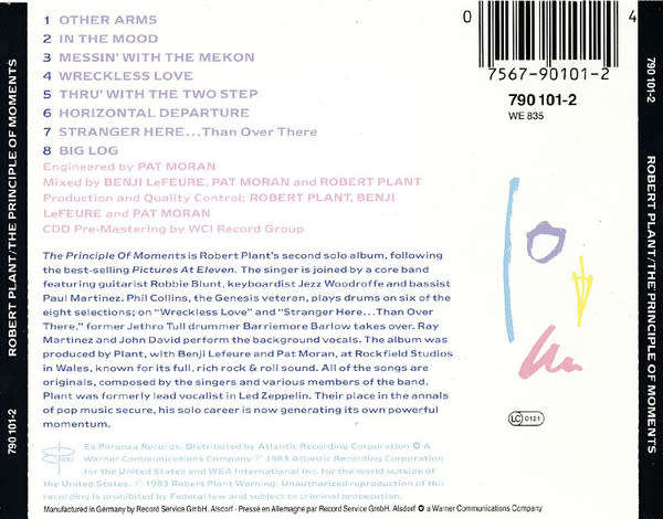 Robert Plant - The Principle of Moments CD Import