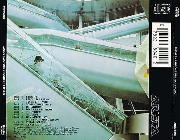 Alan Parsons Project - I Robot CD Import