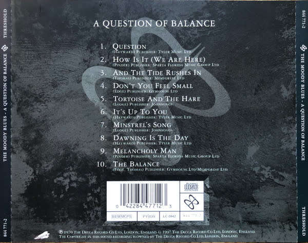 Moody Blues - A Question Of Balance CD Import