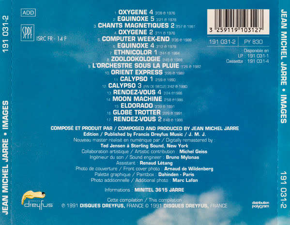 Jean Michel Jarre - Images (Best of)  CD Import