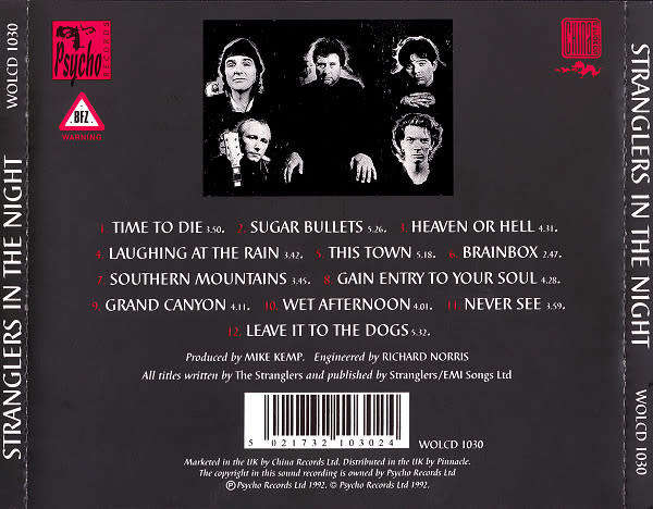 Stranglers - In the Night CD Import