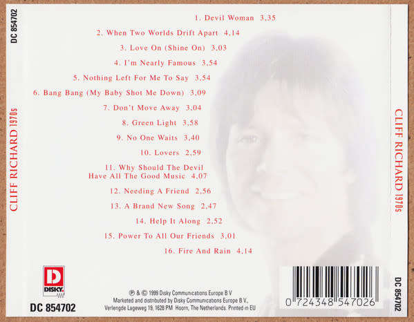 Cliff Richard - 1970s CD Import