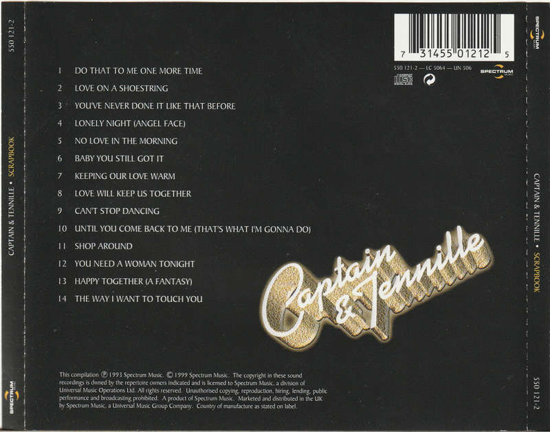 Captain & Tennile - Scrapbook CD Import (Best of)