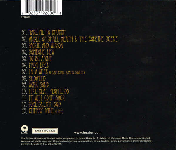 Hozier - Hozier CD Import
