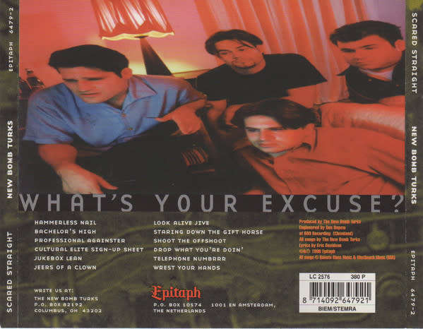 New Bomb Turks - Scared Straight CD Import
