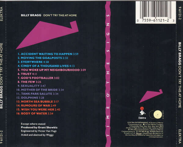 Billy Bragg - Don't Try This At Home CD Import