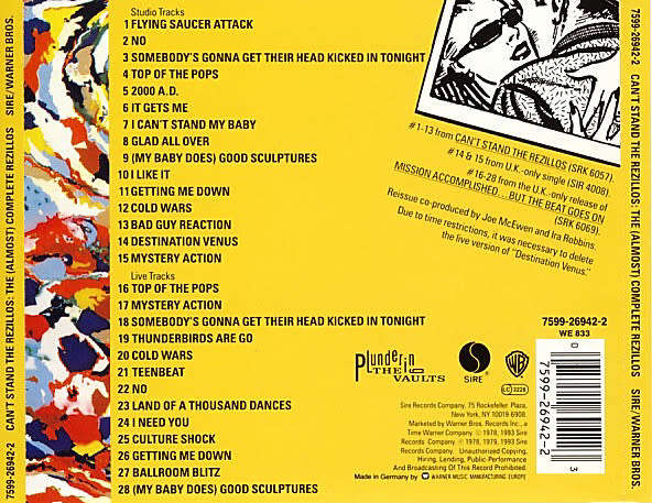 Rezillos - Can't Stand the Rezillos: (Almost) Complete Rezillos CD Import