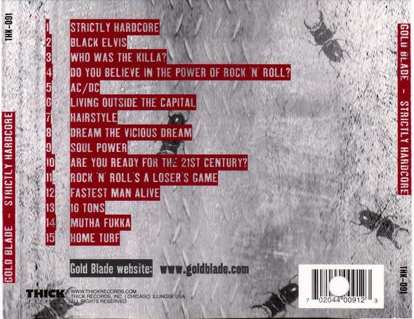 Goldblade - Strictly Hardcore CD Import