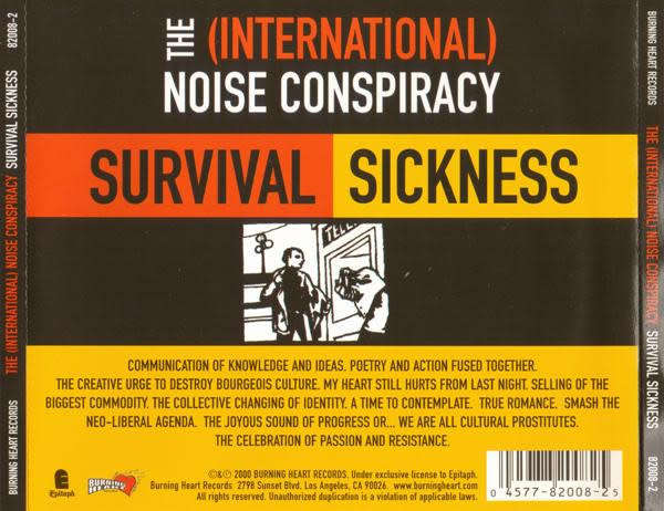 International Noise Conspiracy - Survival Sickness CD Import