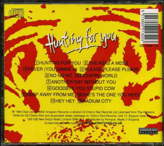 Vibrators - Hunting For You CD Import