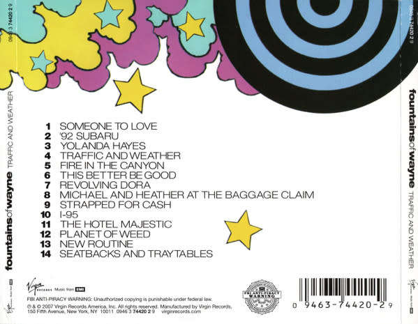 Fountains of Wayne - Traffic & Weather CD Import