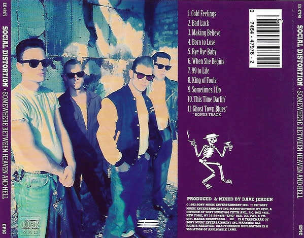 Social Distortion - Somewhere Between Heaven & hell CD Import