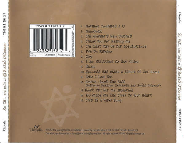 Sinéad O'Connor - So Far... Best of  CD Import