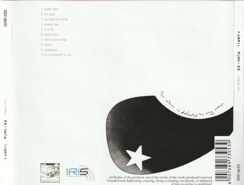 Farryl Purkiss - Chapter One CD